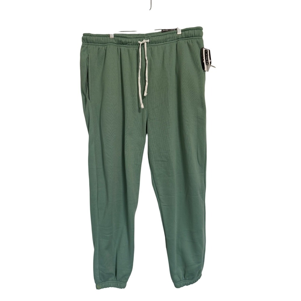 Brooklyn Cloth Sweatpants Mens XXL Sage Green Relaxed Fit‎ Soft Knit Joggers NEW